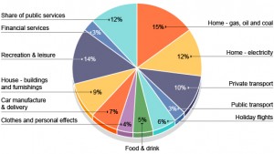 carbon footprint pie chart